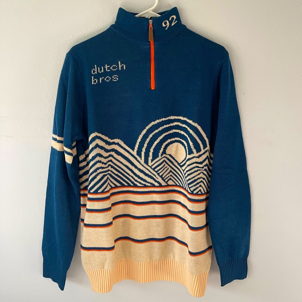 A limited edition Dutch Bros holiday sweater.